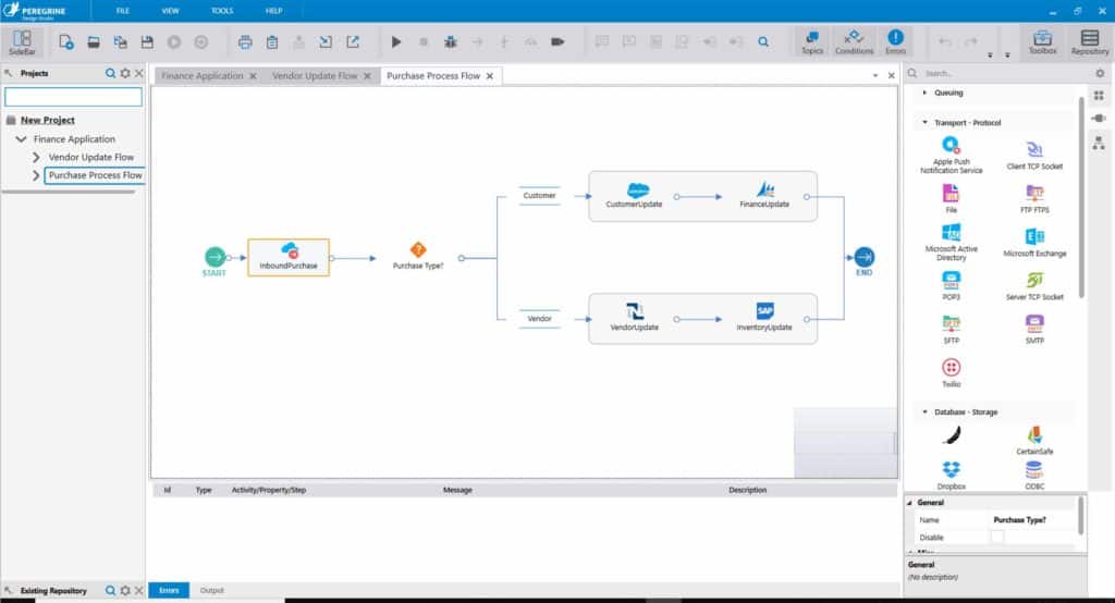 Dev. Use Case - Peregrine Connect